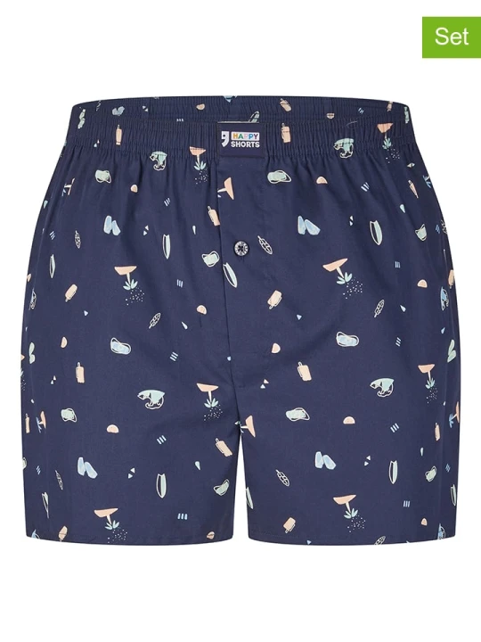 Zdjęcie produktu Happy Shorts Bokserki w kolorze granatowym rozmiar: M