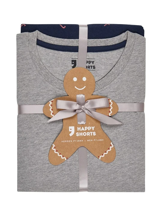 Zdjęcie produktu Happy Shorts Piżama w kolorze szaro-granatowym rozmiar: XXL