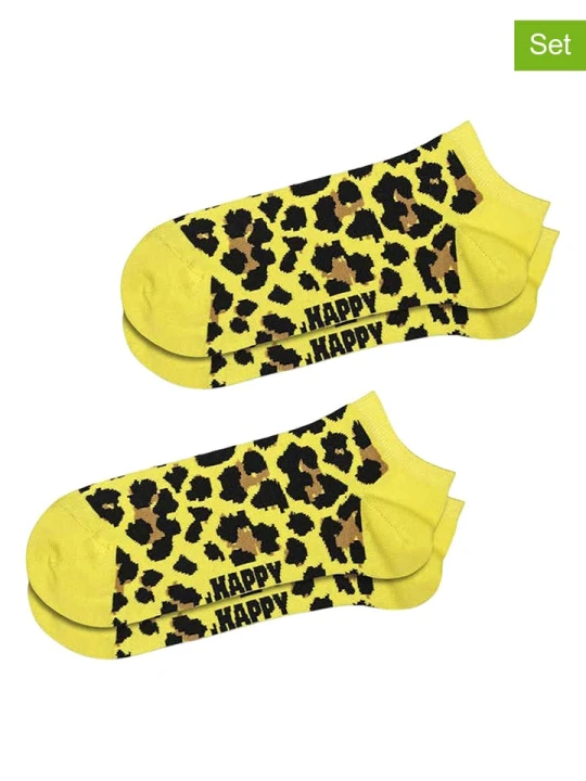 Zdjęcie produktu Happy Socks Skarpety (2 pary) w kolorze żółto-czarnym rozmiar: 36-40