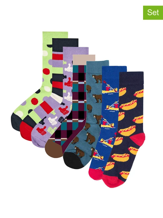 Zdjęcie produktu Happy Socks Skarpety (7 par) ze wzorem rozmiar: 41-46