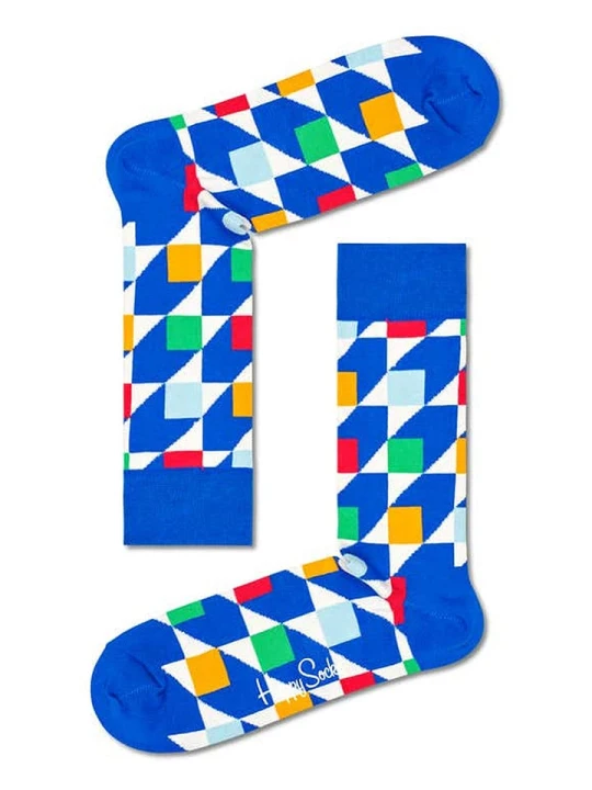 Zdjęcie produktu Happy Socks Skarpety "Cubes" w kolorze niebieskim rozmiar: 36-40