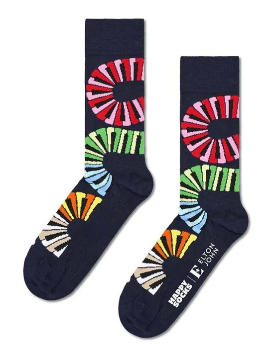 Zdjęcie produktu Happy Socks Skarpety "Elton John Piano" w kolorze granatowym ze wzorem rozmiar: 41-46