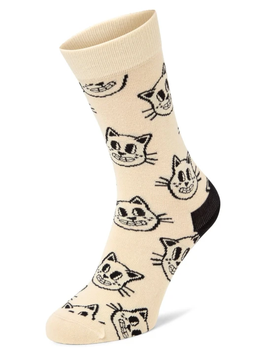 Zdjęcie produktu Happy Socks Skarpety Mężczyźni Bawełna beżowy|biały