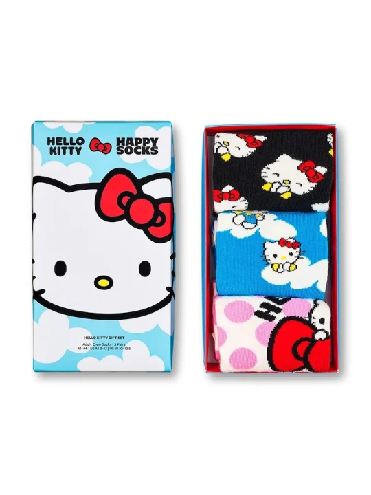 Zdjęcie produktu Happy Socks skarpety z bawełną x HELLO KITTY 3-pack