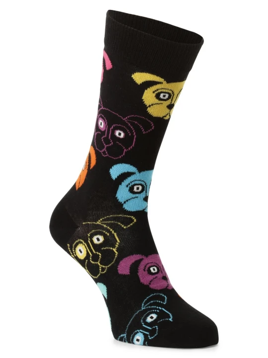 Zdjęcie produktu Happy Socks skarpety z drobnej dzianiny Kobiety, Mężczyźni Bawełna czarny|wielokolorowy