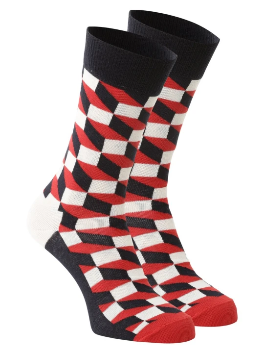Zdjęcie produktu Happy Socks skarpety z drobnej dzianiny Kobiety, Mężczyźni Bawełna wielokolorowy|czerwony|niebieski
