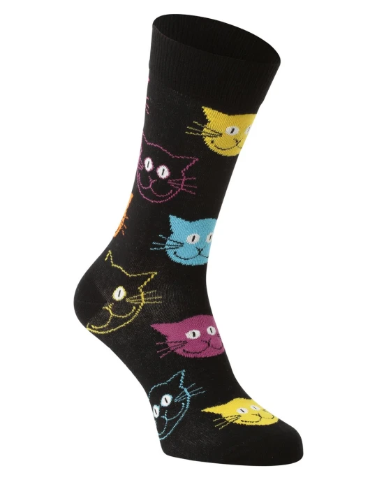 Zdjęcie produktu Happy Socks skarpety z drobnej dzianiny Kobiety, Mężczyźni drobna dzianina czarny|wielokolorowy