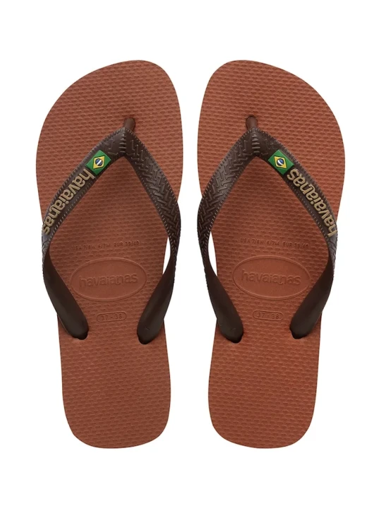 Zdjęcie produktu Havaianas japonki BRASIL LOGO brązowy