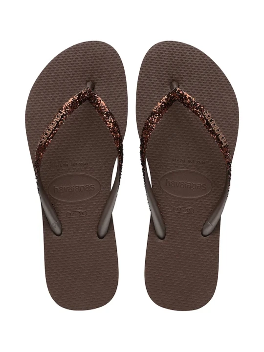 Zdjęcie produktu Havaianas japonki damskie SLIM GLITTER II brązowy