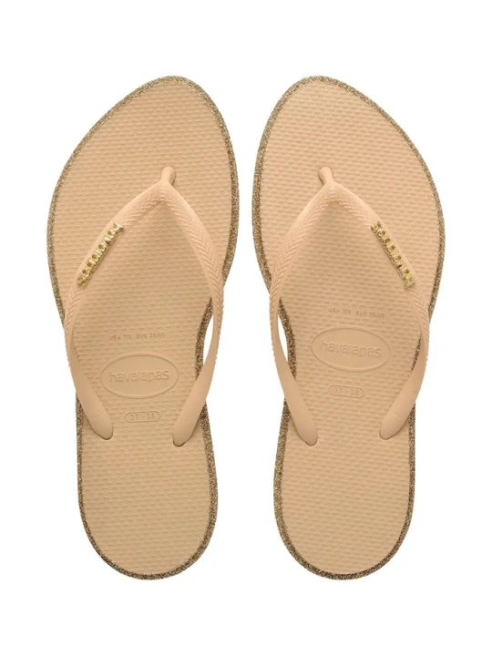 Zdjęcie produktu Havaianas japonki damskie SLIM POINT GLITTER beżowy