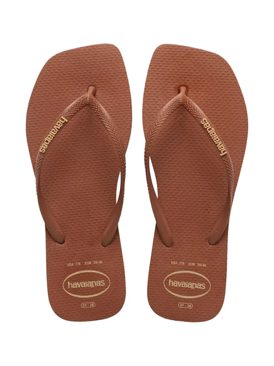 Zdjęcie produktu Havaianas japonki damskie SQUARE LOGO POP UP brązowy