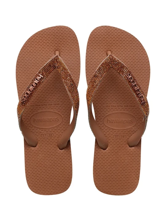 Zdjęcie produktu Havaianas japonki damskie TOP GLOW brązowy