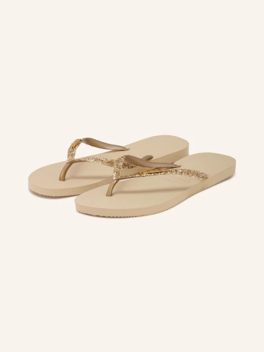 Zdjęcie produktu Havaianas Klapki Slim Glitter beige JASNOZIELONY