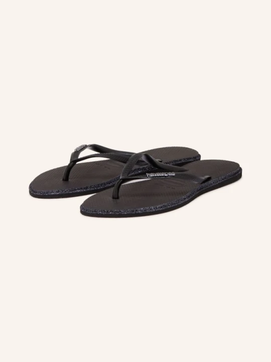 Zdjęcie produktu Havaianas Klapki Slim Point Glitter schwarz CZARNY
