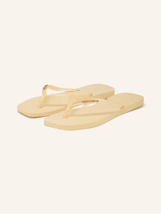 Zdjęcie produktu Havaianas Klapki Z Przegrodą Między Palcami Slim Square Logo Metallic gelb JASNOŻÓŁTY