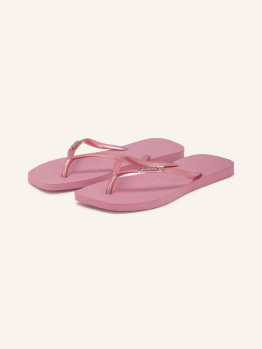 Zdjęcie produktu Havaianas Klapki Z Przegrodą Między Palcami Slim Square Logo Metallic rosa BRUDNY RÓŻ