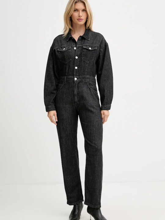 Zdjęcie produktu Haveone kombinezon jeansowy czarny