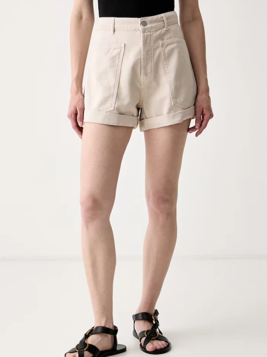 Zdjęcie produktu Haveone szorty damskie jeansowe beżowy