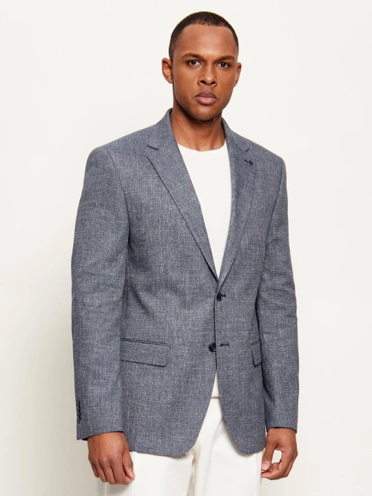Zdjęcie produktu Hechter Paris Marynarka | Modern fit | z dodatkiem lnu niebieski
