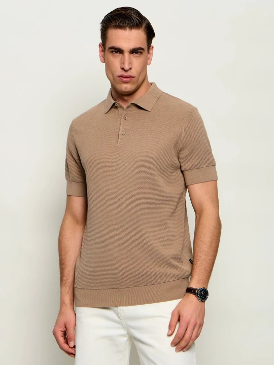 Zdjęcie produktu Hechter Paris Polo | Regular Fit beżowy