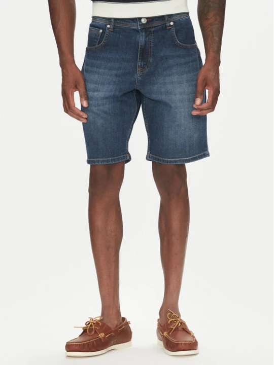 Zdjęcie produktu Hechter Paris Szorty jeansowe 26655 151362 Granatowy Regular Fit