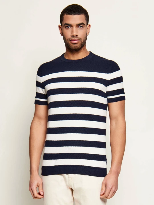 Zdjęcie produktu Hechter Paris T-shirt | Slim Fit granatowy