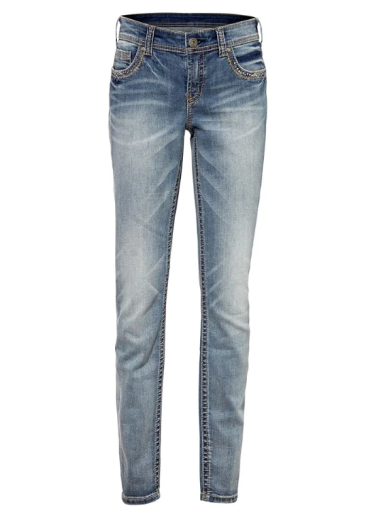 Zdjęcie produktu Heine Dżinsy - Slim fit - w kolorze błękitnym rozmiar: 38
