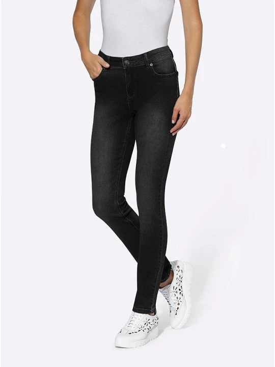 Zdjęcie produktu Heine Dżinsy - Slim fit - w kolorze czarnym rozmiar: W24