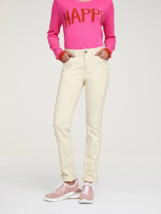Zdjęcie produktu Heine Dżinsy - Slim fit - w kolorze kremowym rozmiar: 21