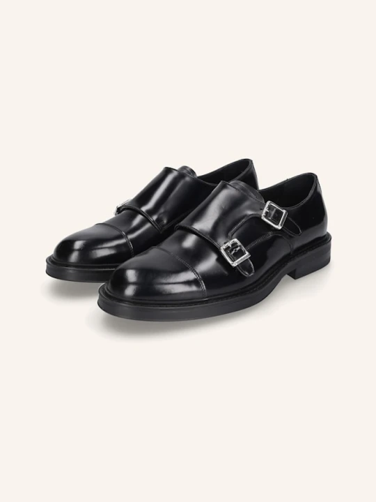 Zdjęcie produktu Heinrich Dinkelacker Buty Z Klamrą Florenz Plain Ca schwarz CZARNY
