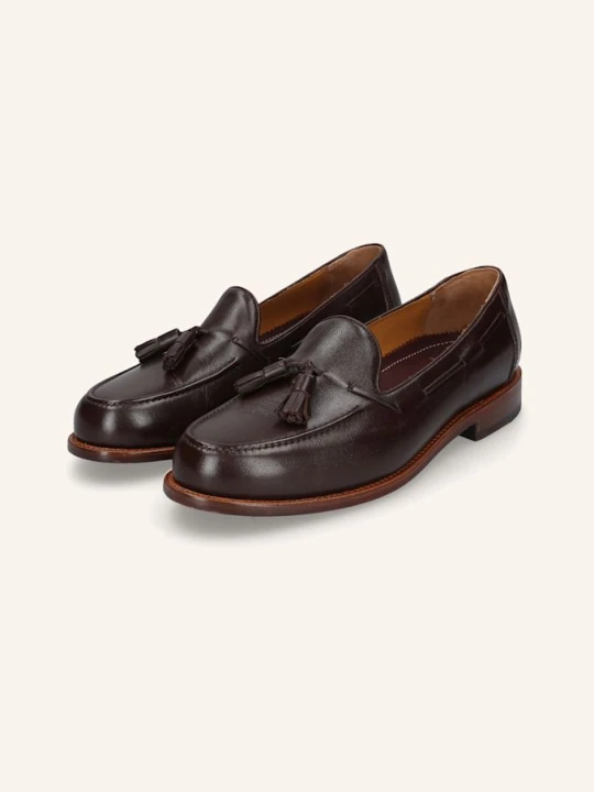 Zdjęcie produktu Heinrich Dinkelacker Loafersy Wien Plain Tassel Np braun CIEMNOBRĄZOWY