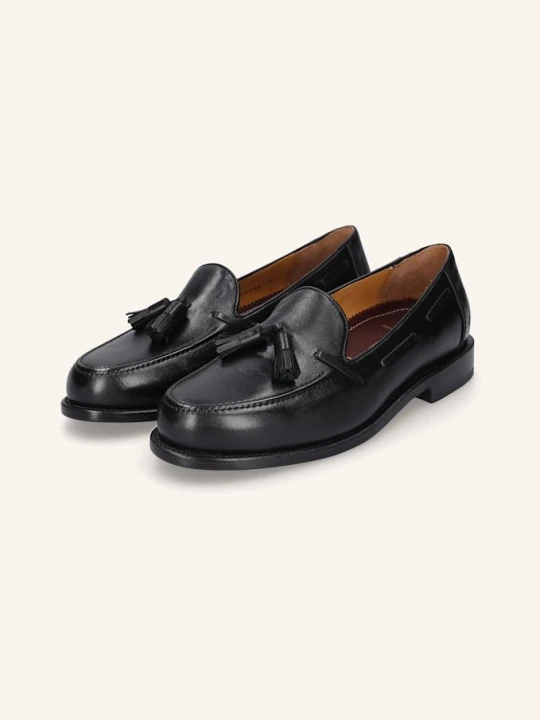 Zdjęcie produktu Heinrich Dinkelacker Loafersy Wien Plain Tassel Np schwarz CZARNY