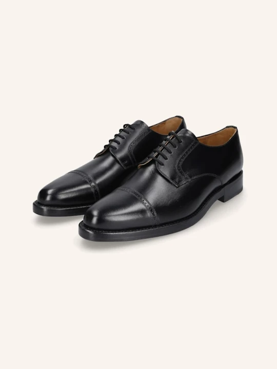 Zdjęcie produktu Heinrich Dinkelacker Sznurowane Botki Milano Quarter-Brogue Bc schwarz CZARNY