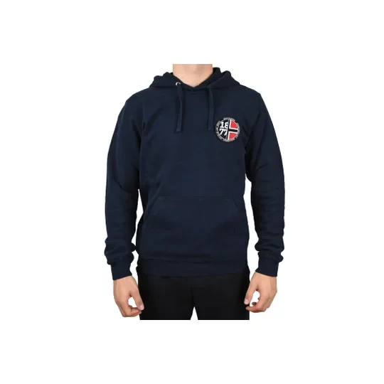 Zdjęcie produktu Helly Hansen 1877 Hoodie 53338-598, Męskie, Granatowe, bluzy, bawełna, rozmiar: M