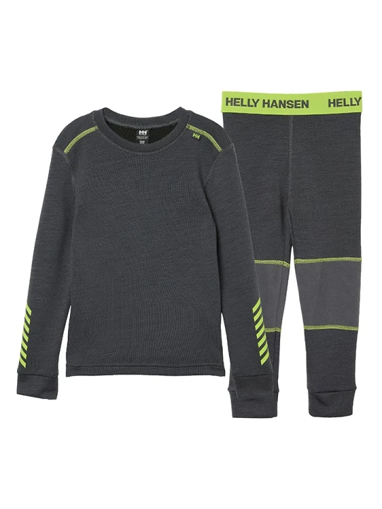 Zdjęcie produktu Helly Hansen 2-częściowy zestaw funkcyjny "Lifa" w kolorze antracytowym rozmiar: 122