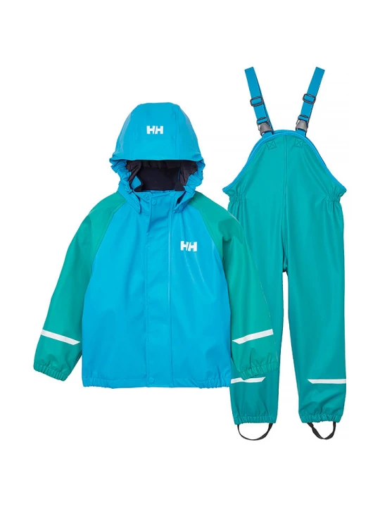 Zdjęcie produktu Helly Hansen 2-częściowy zestaw przeciwdeszczowy "Bergen 2.0" w kolorze niebiesko-zielonym rozmiar: 128