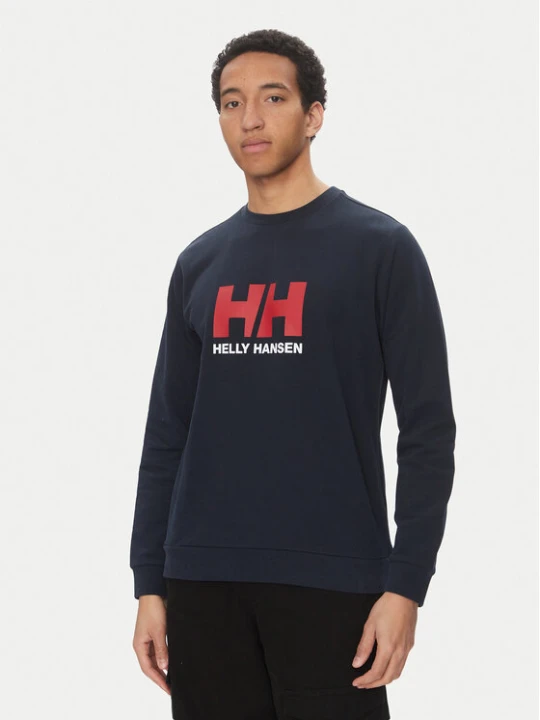 Zdjęcie produktu Helly Hansen Bluza Logo Crew 30395 Granatowy Regular Fit