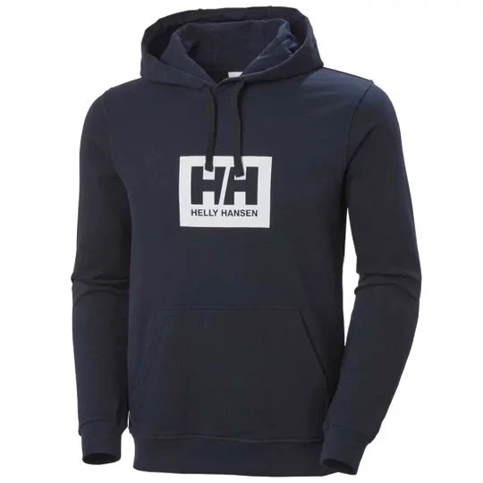 Zdjęcie produktu Helly Hansen Box Hoodie 53289-598, Męskie, Granatowe, bluzy, bawełna, rozmiar: M