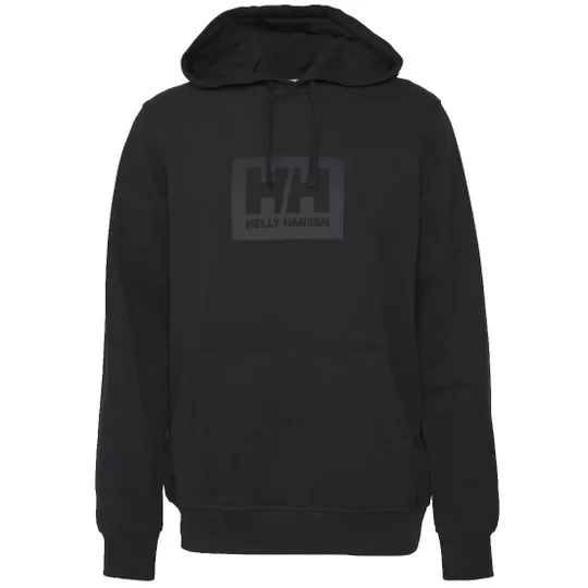 Zdjęcie produktu Helly Hansen Box Hoodie 53289-990, Męskie, Czarne, bluzy, bawełna, rozmiar: M