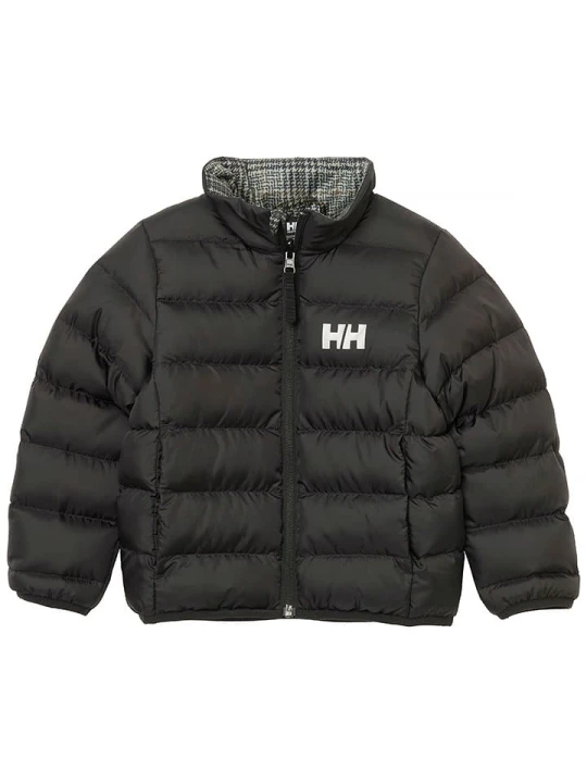 Zdjęcie produktu Helly Hansen Dwustronna kurtka pikowana "Dalen" w kolorze czarno-szarym rozmiar: 116