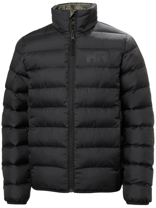 Zdjęcie produktu Helly Hansen Dwustronna kurtka pikowana "Marka" w kolorze czarno-szarym rozmiar: 164
