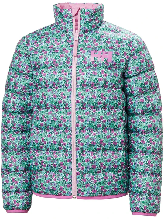 Zdjęcie produktu Helly Hansen Dwustronna kurtka pikowana "Marka" w kolorze jasnoróżowo-turkusowym rozmiar: 134