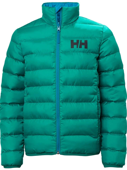 Zdjęcie produktu Helly Hansen Dwustronna kurtka pikowana "Marka" w kolorze zielono-niebieskim rozmiar: 164