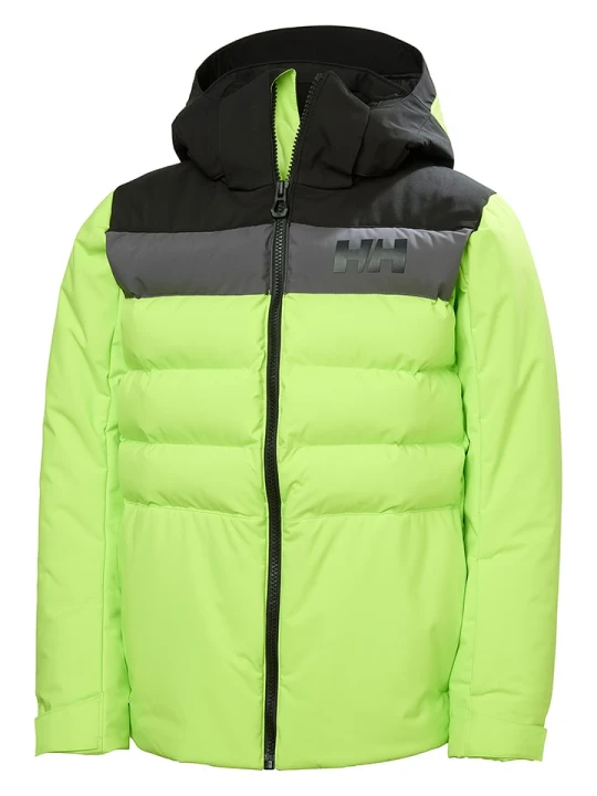 Zdjęcie produktu Helly Hansen Kurtka narciarska "Cyclone" w kolorze zielonym rozmiar: 134