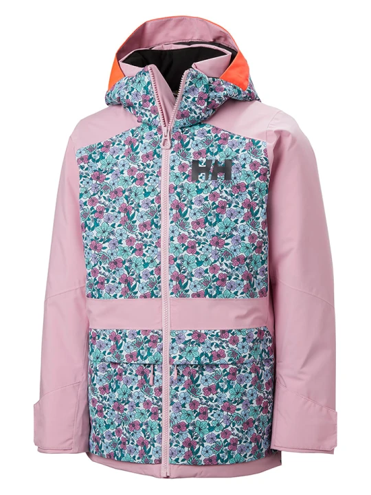 Zdjęcie produktu Helly Hansen Kurtka narciarska "Stellar" w kolorze jasnoróżowo-fioletowo-błękitnym rozmiar: 140