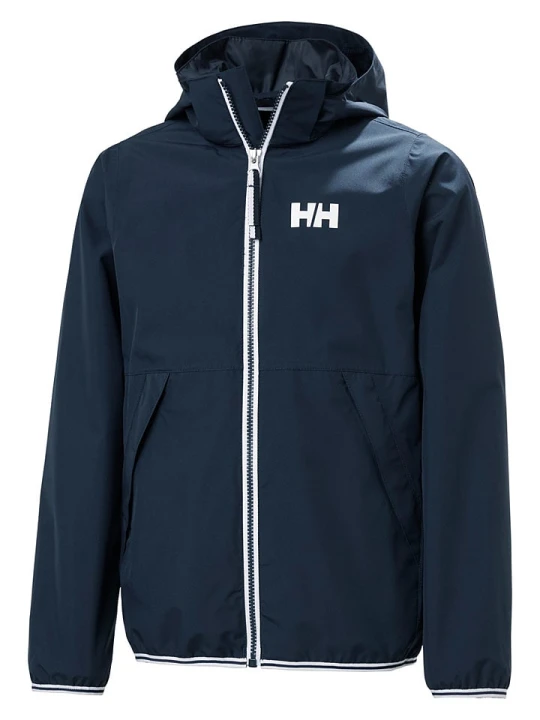 Zdjęcie produktu Helly Hansen Kurtka przeciwdeszczowa "Koster" w kolorze granatowym rozmiar: 152