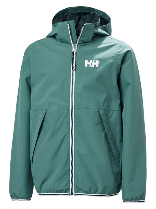 Zdjęcie produktu Helly Hansen Kurtka przeciwdeszczowa "Koster" w kolorze zielonym rozmiar: 140
