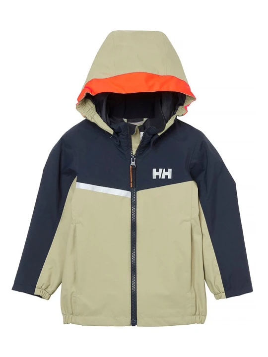 Zdjęcie produktu Helly Hansen Kurtka przeciwdeszczowa "Shelter" w kolorze beżowo-granatowym rozmiar: 104