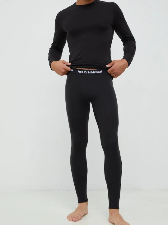 Zdjęcie produktu Helly Hansen legginsy funkcyjne LIFA MERINO czarny