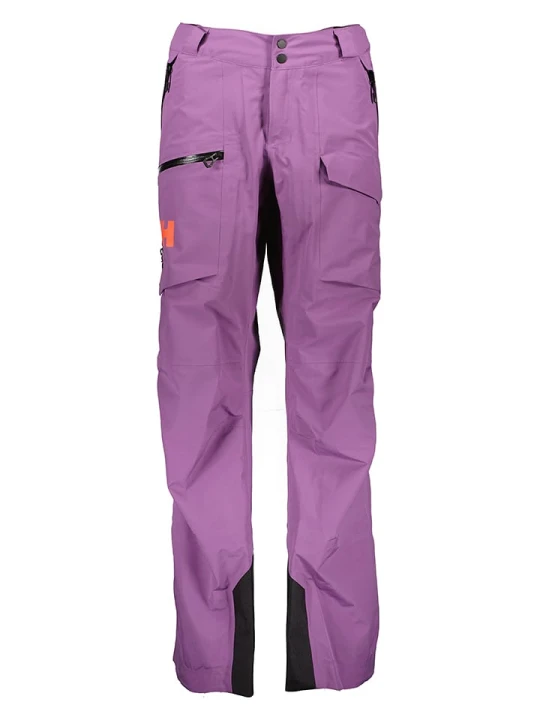 Zdjęcie produktu Helly Hansen Spodnie narciarskie "Aurora Infinity" w kolorze fioletowym rozmiar: XL